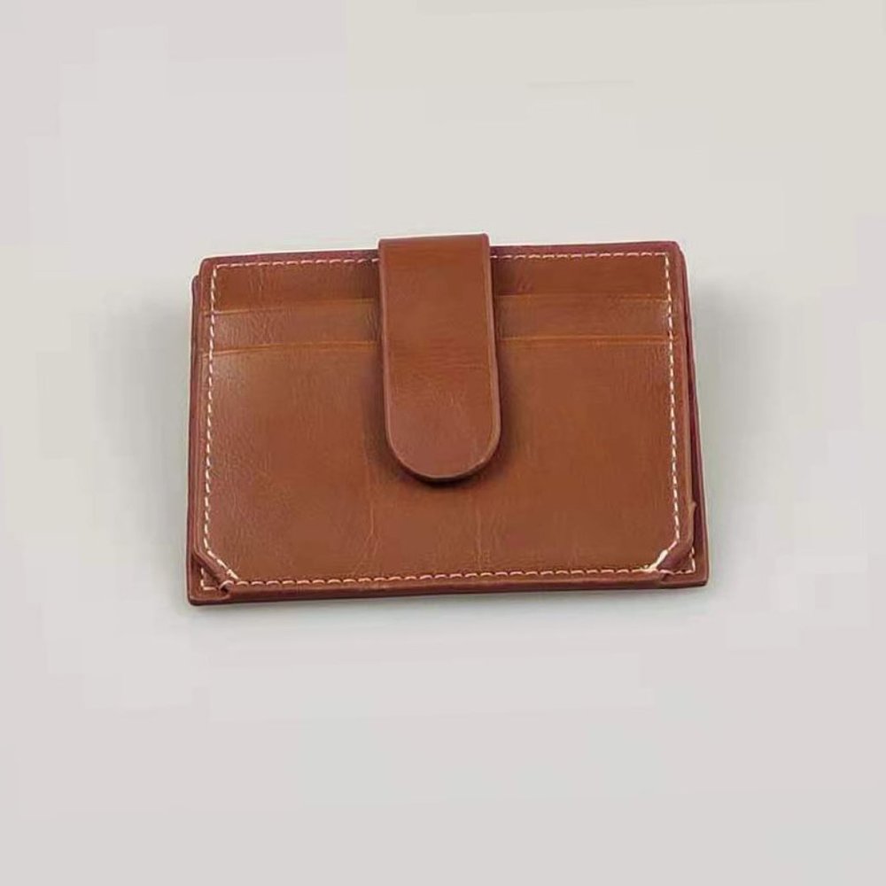 Minimalist Slim Wallet Money Clip - Picture 11 of 12